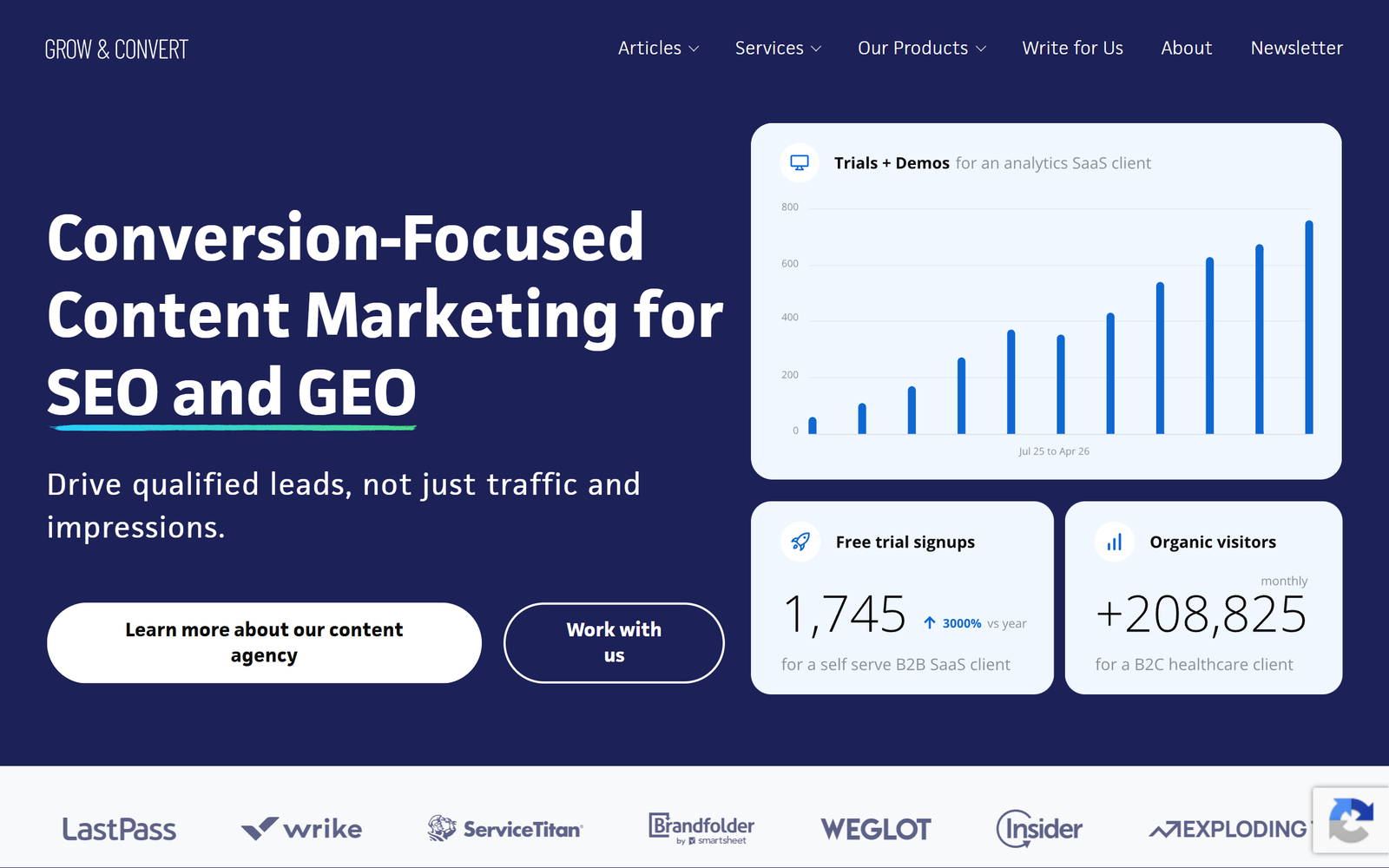 Grow and Convert