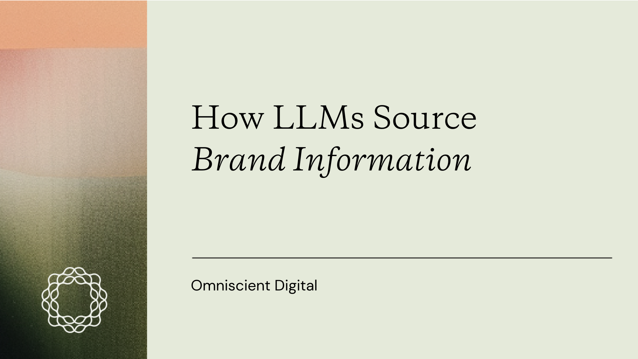 How Large Language Models Source Brand Information Online